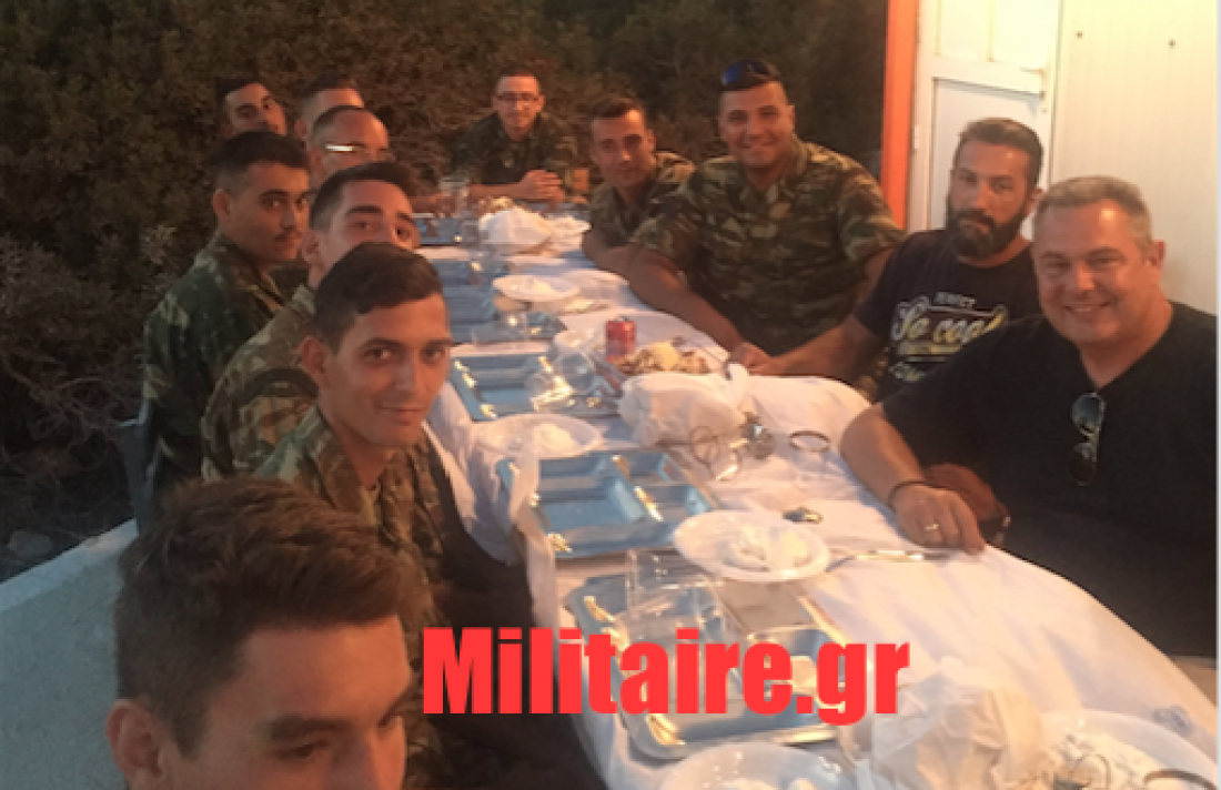 Σε “σκηνάκια” στη Ρω ο Πάνος Καμμένος και οι Αρχηγοί ΓΕΕΘΑ-ΓΕΣ!