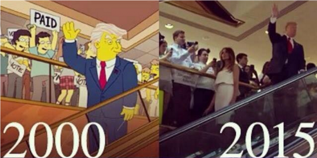 Απίστευτο!Ήταν πριν από 16 ολόκληρα χρόνια, που μια σειρά, οι δημοφιλέστατοι Simpsons, «προέβλεπαν» την προεδρία του Ντόναλντ Τραμπ.