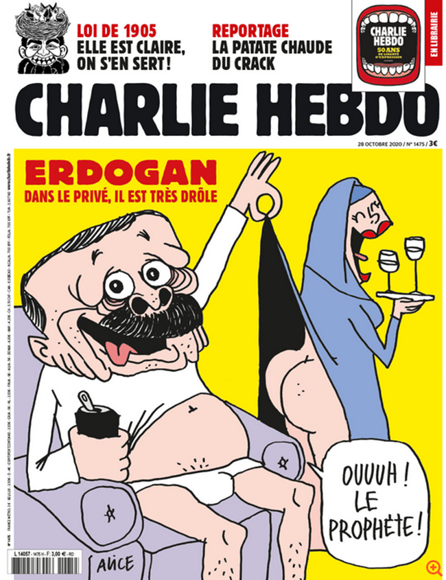 Ο Ερντογάν στο στόχαστρο του γαλλικού σατιρικού περιοδικού Charlie Hebdo