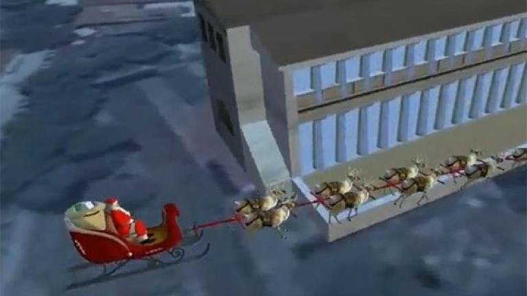 Χριστούγεννα 2017:  Ο Άγιος Βασίλης πέταξε πάνω από την Αθήνα