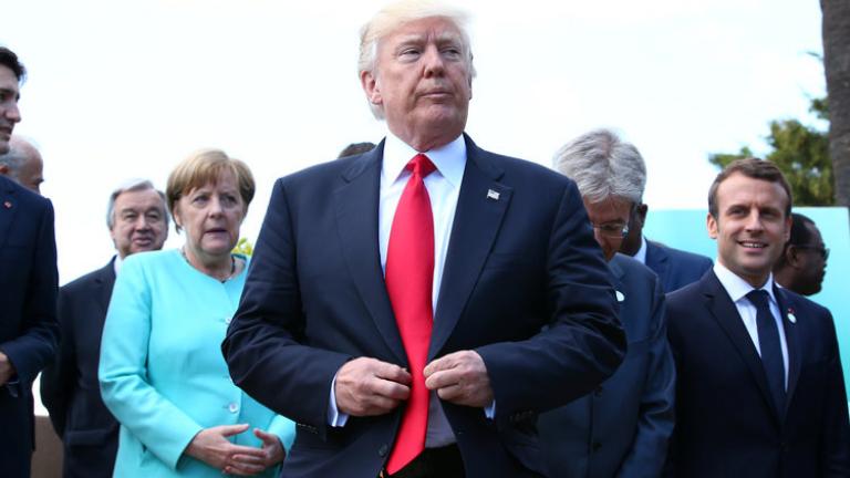 Ο Ντόναλντ Τραμπ έφυγε σήμερα από τη σύνοδο κορυφής της G7 αφού έκανε μια προσπάθεια κατευνασμού