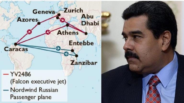 The Times: «O Mαδούρο βγάζει χρυσό από τη Βενεζουέλα» - Τι έκανε το αεροπλάνο στην Αήνα