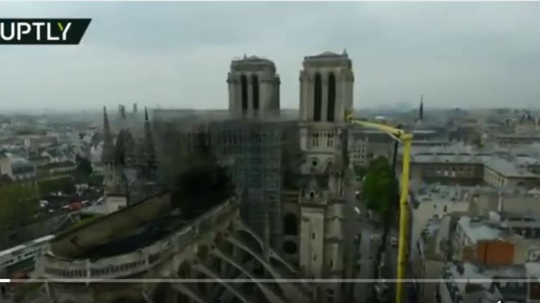 Παναγία των Παρισίων: Δύο βίντεο που αποτυπώνουν το μέγεθος της καταστροφής