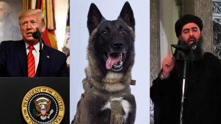 Ο Τραμπ δημοσιοποίησε φωτό του σκύλο που πρωταγωνίστησε στην επιχείρηση κατά του Μπαγκντάντι