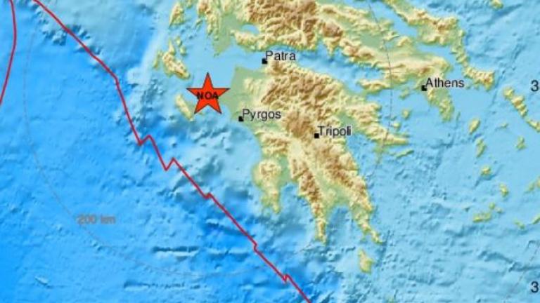 Σεισμός 4,4 Ρίχτερ βαθμών ανοιχτά της Ζακύνθου