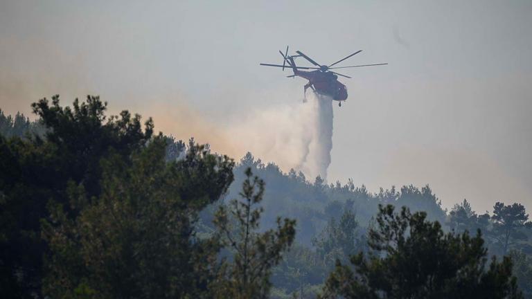 Μεγάλη πυρκαγιά σε δασική έκταση στην Σάμο - Πολλές και διάσπαρτες εστίες