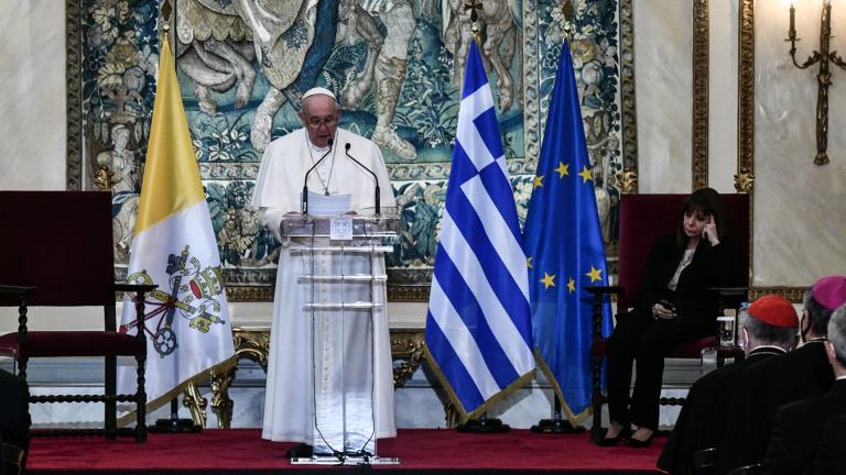 Πάπας Φραγκίσκος: «Χωρίς την Αθήνα και χωρίς την Ελλάδα, η Ευρώπη και ο κόσμος δεν θα ήταν αυτό που είναι σήμερα»