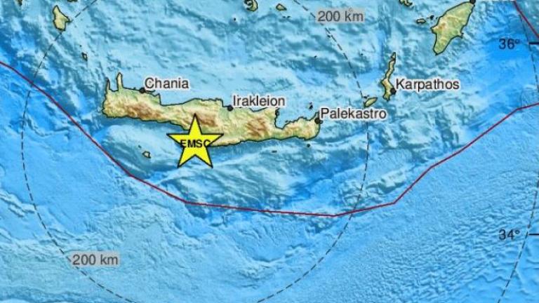 Νεος σεισμός στην Κρήτη 