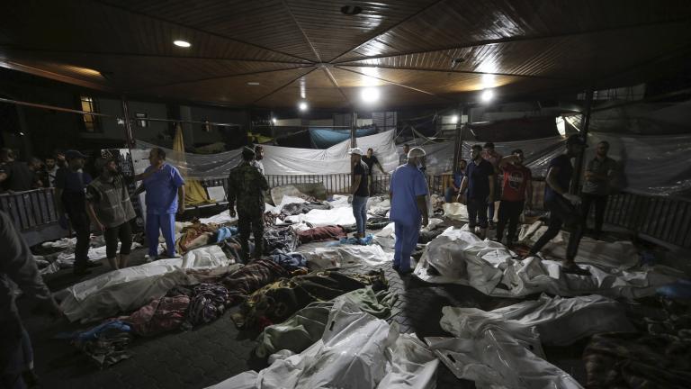 Γιατροί μιλούν για τη φρίκη της έκρηξης στο νοσοκομείο της Γάζας