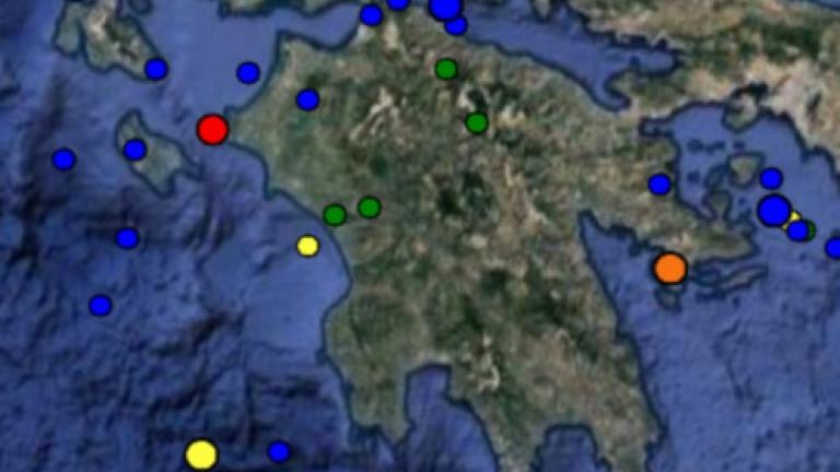 Το επίκεντρο του σεισμού εντοπίζεται 12 χιλιόμετρα νοτιοδυτικά της Κυλλήνης
