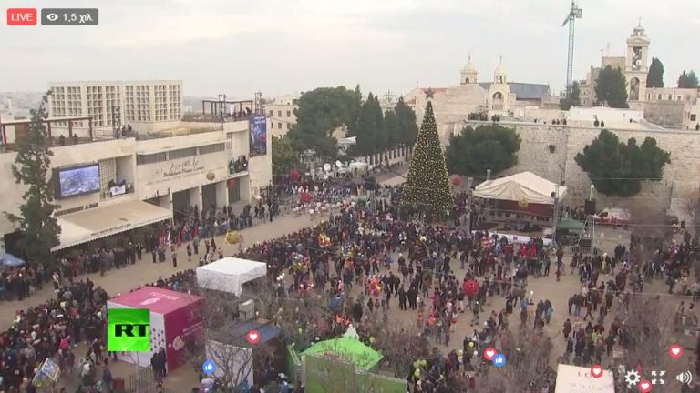 Χριστούγεννα 2016: Σε απευθείας σύνδεση η γιορτή στη Βηθλεέμ