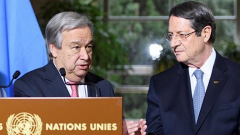 Κυπριακό: Eπιστολή γγ ΟΗΕ στον Αναστασιάδη-Διαψεύδονται τα περί λύσης «δύο κρατών»