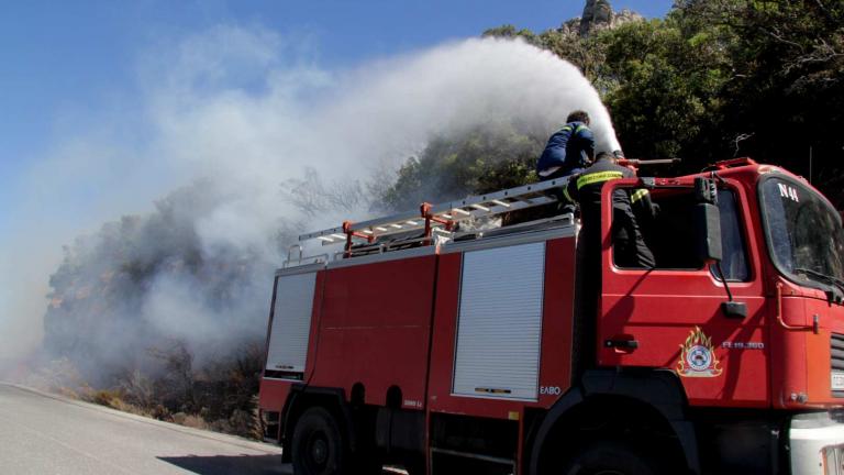 Λασίθι: Καλύτερη η εικόνα της πυρκαγιάς στην Ανατολή Ιεράπετρας