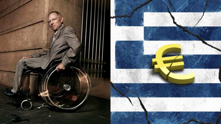 Ο "σκληρός" Σόιμπλε απειλεί ανοιχτά την Ελλάδα με έξοδο από την Ευρωζώνη αν κουρευτεί το ελληνικό χρέος ενώ επιβραβεύει την πίεση προς την Ελλάδα για να γίνει...ανταγωνιστική