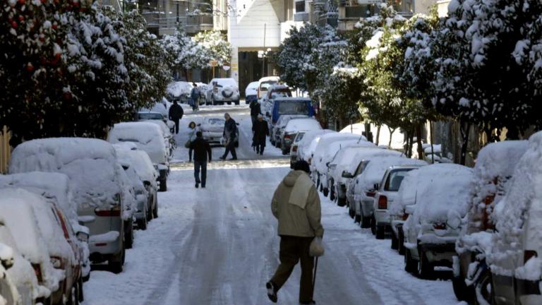 Ο χιονιάς θα «χτυπήσει» τη χώρα  - Χιόνια και στο κέντρο της Αθήνας 