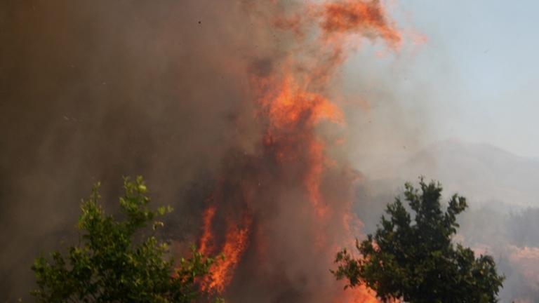 Σε ύφεση η μεγάλη πυρκαγιά στη νότια Κρήτη