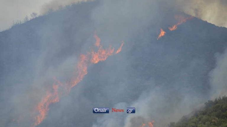 Πυρκαγιά στην Παλαιομάνινα Αιτωλοακαρνανίας