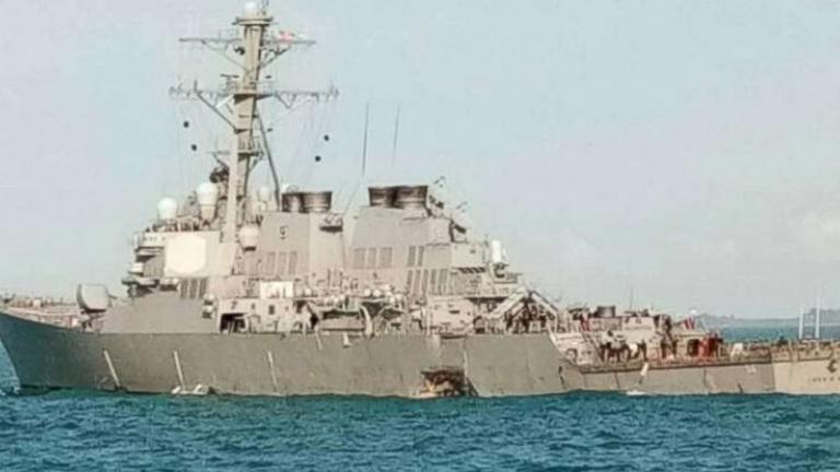 Το αμερικανικό Ναυτικό εντόπισε τις σορούς όλων των αγνοούμενων από τη σύγκρουση του αντιτορπιλικού McCain
