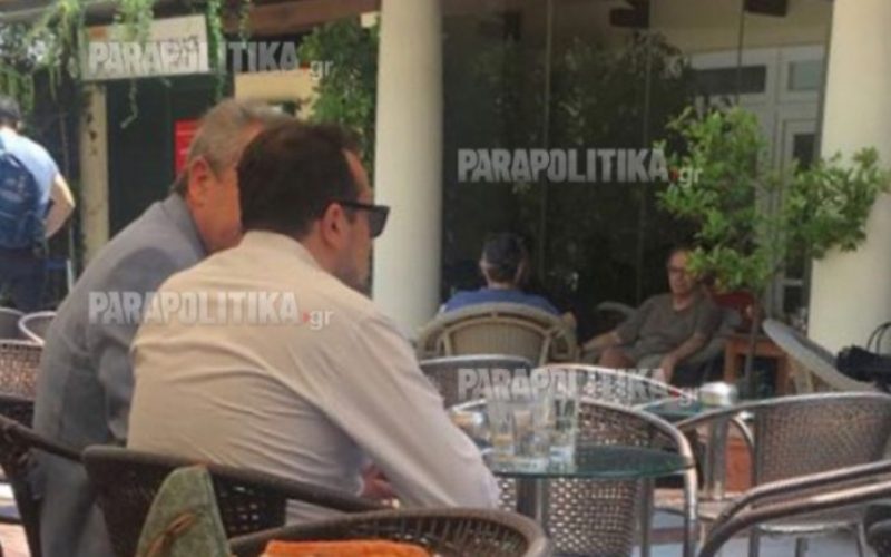 Η συνάντηση του Κων, Μίχαλου με το Νίκο Παππά στην Αίγλη Ζαππείου