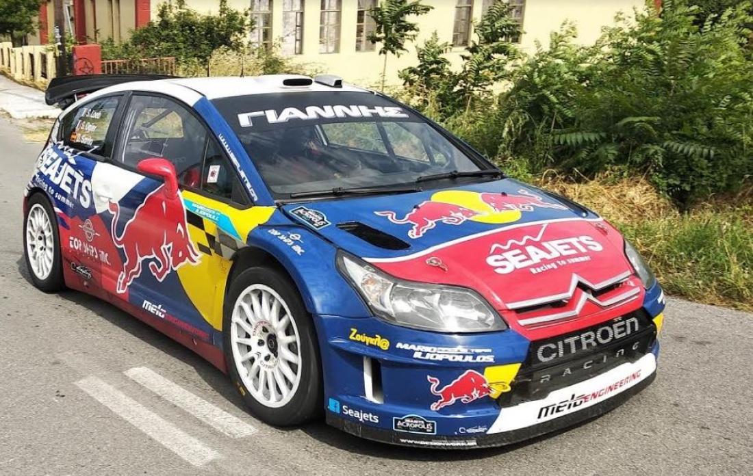 Το Citroen C4 WRC του Sebastien Loeb με οδηγό τον Μάριο Ηλιόπουλο στην