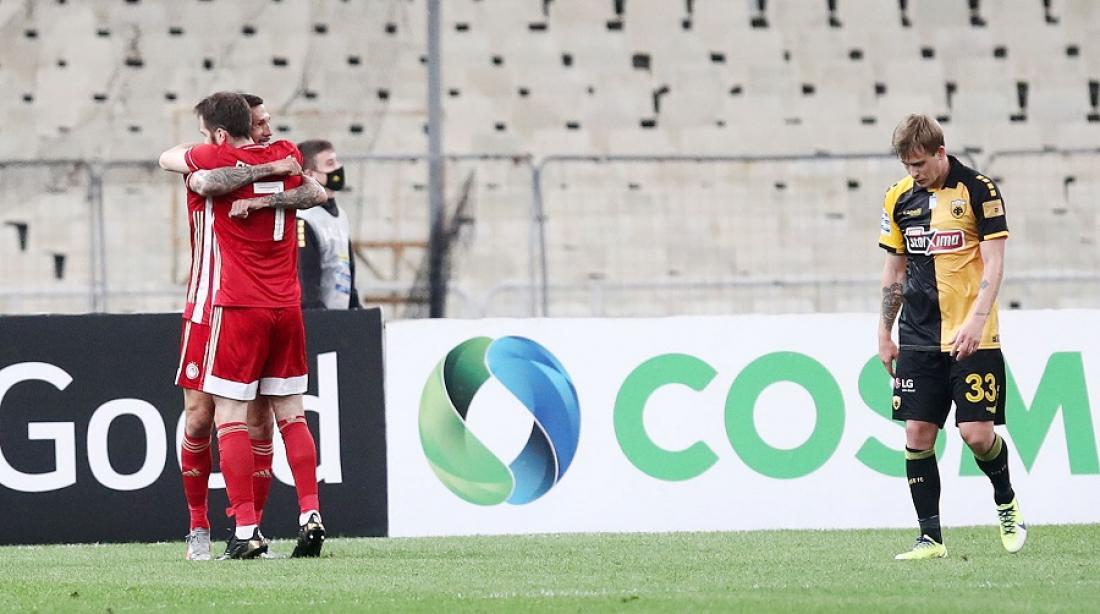 Aek Olympiakos 1 5 O Pentamorfos Kai To Teras Binteo Sports Thepressroom Gr