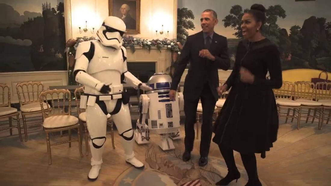Το ζεύγος Ομπάμα και οι Stormtroopers