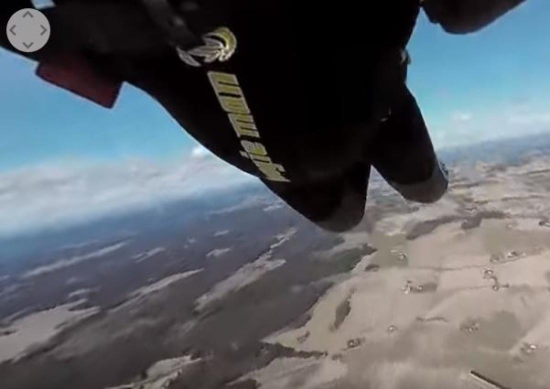 Κάνε sky diving μέσω 360° βίντεο!