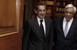Συνάντηση του πρώην Προέδρου της Γαλλίας και του Προέδρου της Δημοκρατίας στο Προεδρικό Μέγαρο (ΦΩΤΟ)