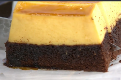 Σοκολατένιο κέικ με κρέμα καραμελέ από τον Λάμπρο Βακιάρο
