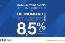 8,5 + 1 λόγοι για να αποκτήσετε το Kαταναλωτικό Δάνειο Συμφέρον της Attica Bank