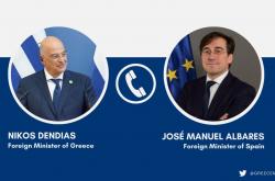 Ισπανός ΥΠΕΞ προς Ν. Δένδια: Όπως υπεράνω πάσης αμφιβολίας η αλληλεγγύη της Ισπανίας στα κράτη-μέλη της ΕΕ