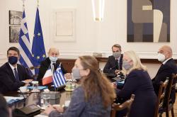 Συνάντηση Μητσοτάκη - Λε Ντριάν: Εμφαση σε άμυνα, οικονομία και ασφάλεια στην Μεσόγειο