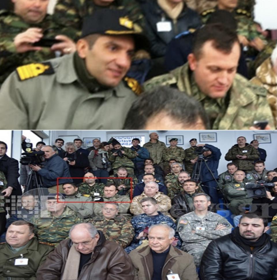 Ο τότε Τούρκος Ακόλουθος Άμυνας και Ναυτικός Ακόλουθος στο παρατηρητήριο της Άσκησης/Κρήτη, 13/12/2013