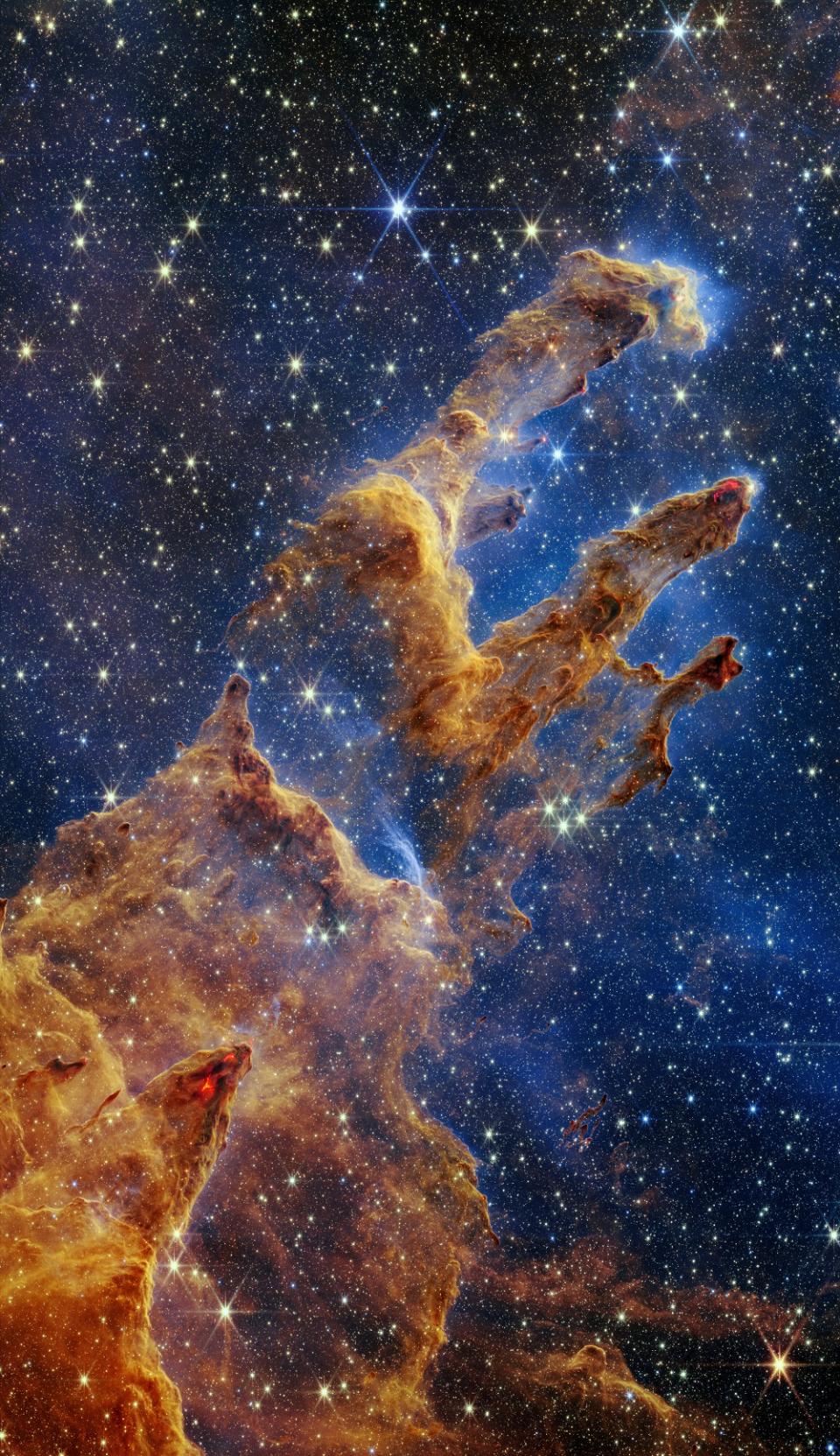 Διαστημικό τηλεσκόπιο James Webb: Ένα νέο εντυπωσιακό πορτρέτο των εμβληματικών Στηλών της Δημιουργίας