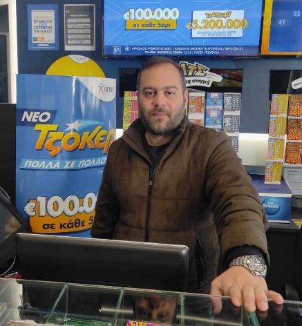 Νίκος Καριπίδης, ιδιοκτήτης τυχερού καταστήματος ΟΠΑΠ στη Θεσσαλονίκη
