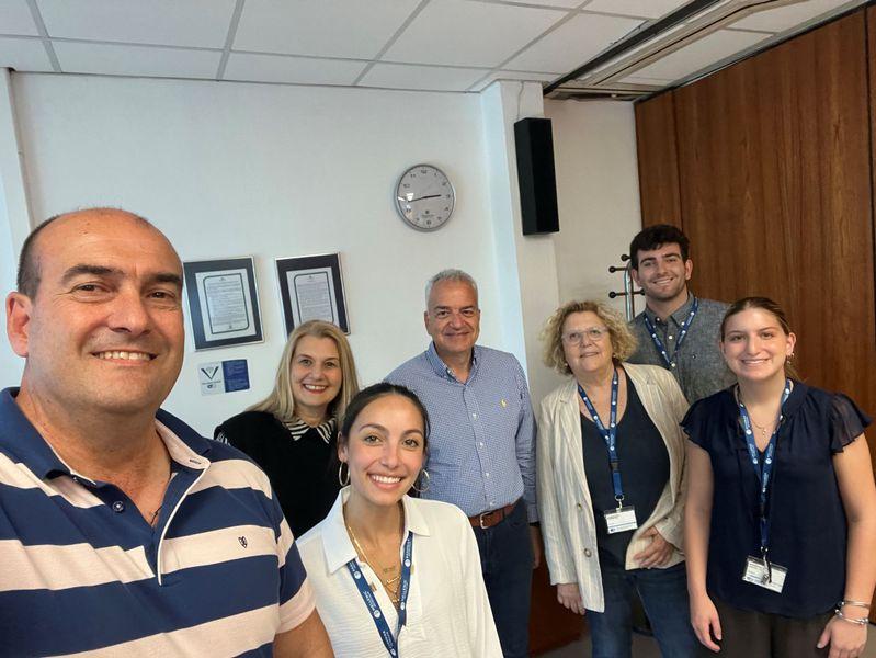  Ο Διευθυντής  του Διυλιστηρίου Θεσσαλονίκης κ. Αθανάσιος Πασπαλιάρης (στο μέσον)  υποδέχεται αντιπροσωπεία από το Lehigh University των ΗΠΑ. 