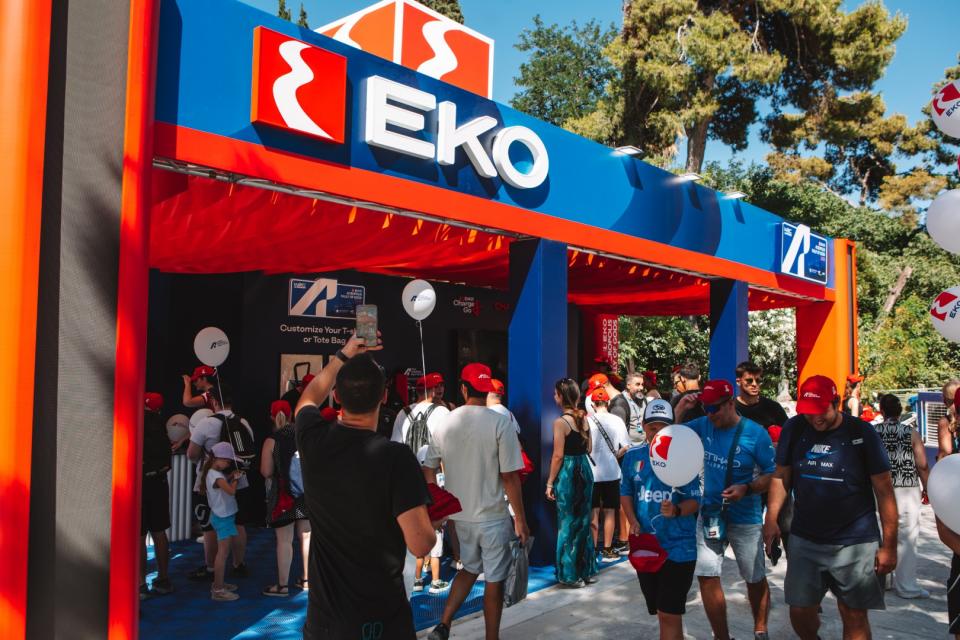 Το περίπτερο της ΕΚΟ, Μέγα Χορηγού & Χορηγού Ονόματος του «ΕΚΟ Ράλλυ Ακρόπολις 2025».