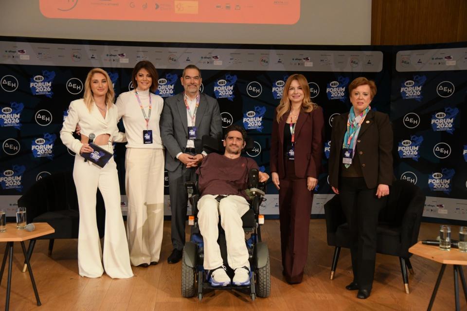  Οι συμμετέχοντες στο πάνελ με τίτλο «Νέοι και Απαγορεύσεις: Υπεύθυνη Επιχειρηματικότητα» του MAD Forum 2026 