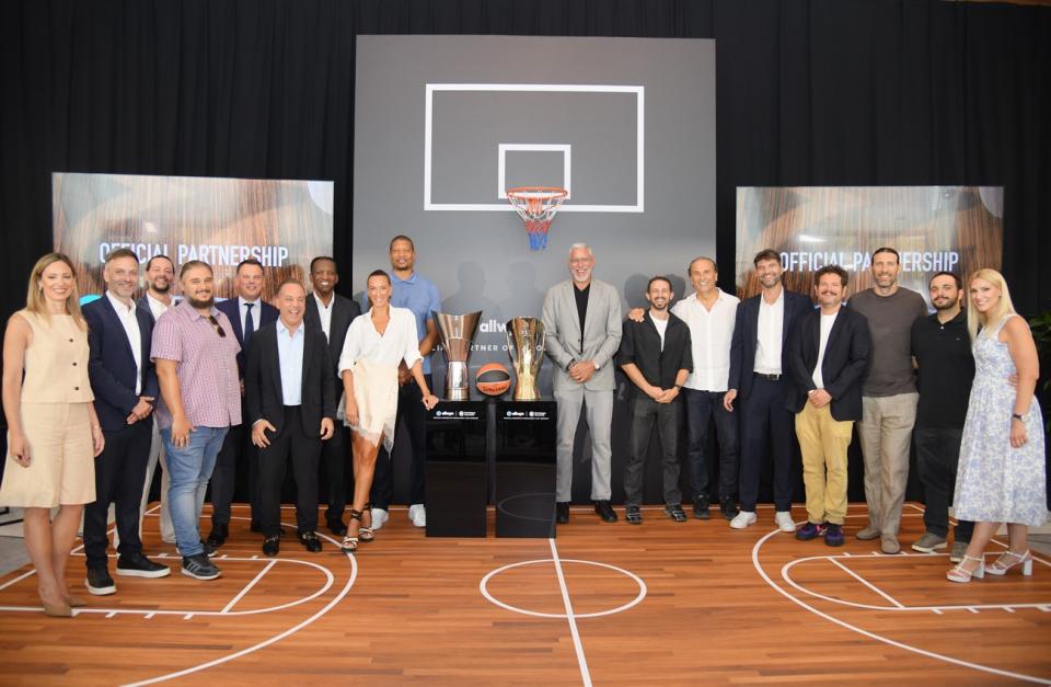  Η ομάδα της Allwyn Hellas και η ομάδα της Euroleague Basketball 