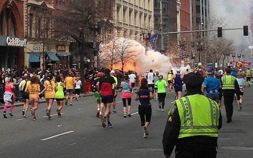 Η στιγμή της έκρηξης στη Βοστόνη