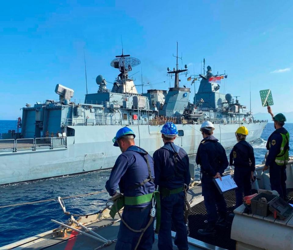 PASSEX (Passing Exercise) της Φρεγάτας «ΘΕΜΙΣΤΟΚΛΗΣ» (F-465) με τη γερμανική Φρεγάτα «FGS ΒRANDENBURG» (F-215)