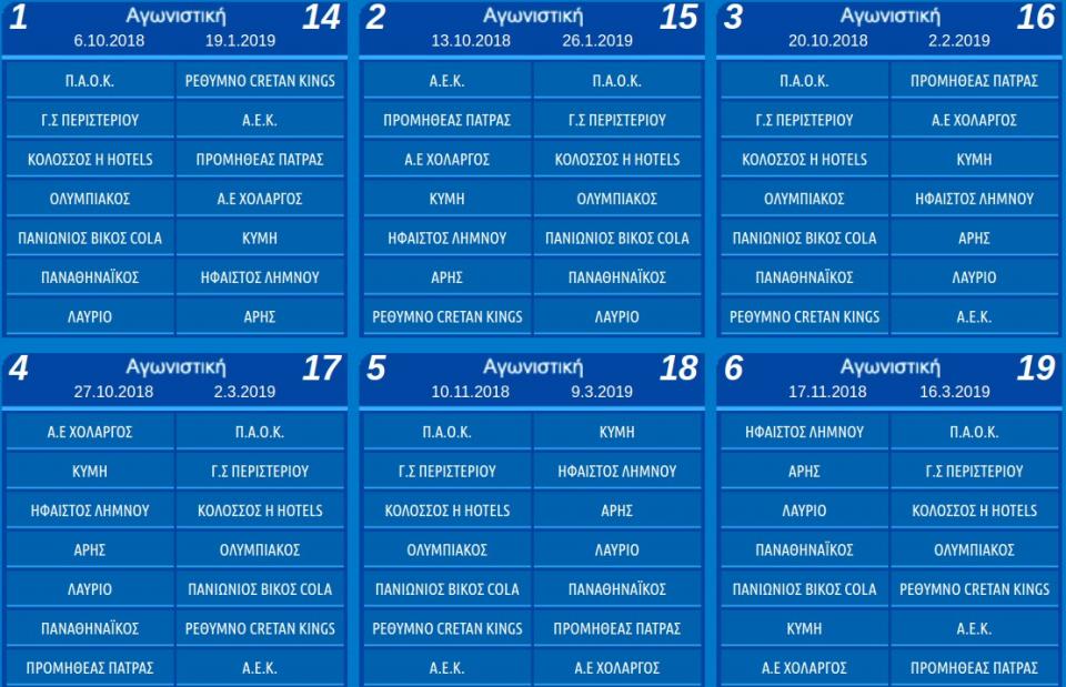 προγραμμα basket league