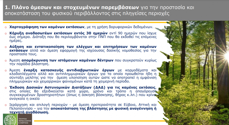 Αναλυτικά τα μέτρα αποζημίωσης: Στήριξη νοικοκυριών και επιχειρήσεων που πλήττονται από τις πυρκαγιές - Πίνακες