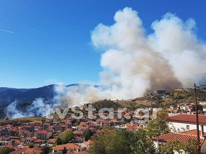 Μεγάλη πυρκαγιά στο Καρπενήσι - Κοντά σε ξενοδοχείο η πύρινη «μάχη»! (ΦΩΤΟ + ΒΙΝΤΕΟ)