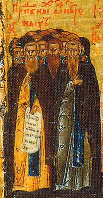 Άγιοι Αββάδες εν τη μονή του Αγίου Σάββα αναιρεθέντες, των λεγομένων Μαύρων