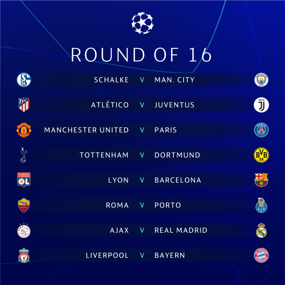 champions league draw