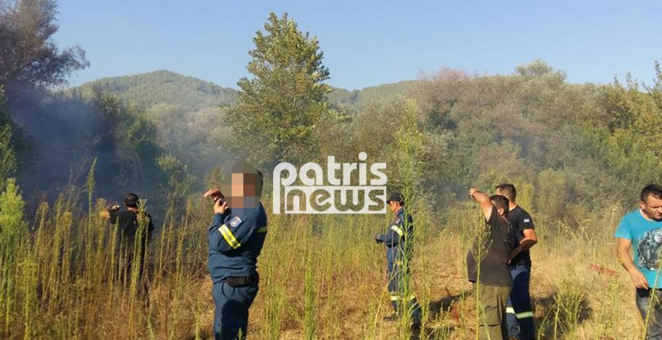 Φωτιά Ηλεία: Μεγάλη κινητοποίηση της Πυροσβεστικής για να περιορίσουν τις φλόγες