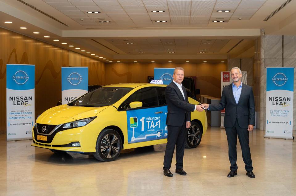 Nissan και Taxiplon κυκλοφορούν το πρώτο αμιγώς ηλεκτρικό ταξί στην Ελλάδα!