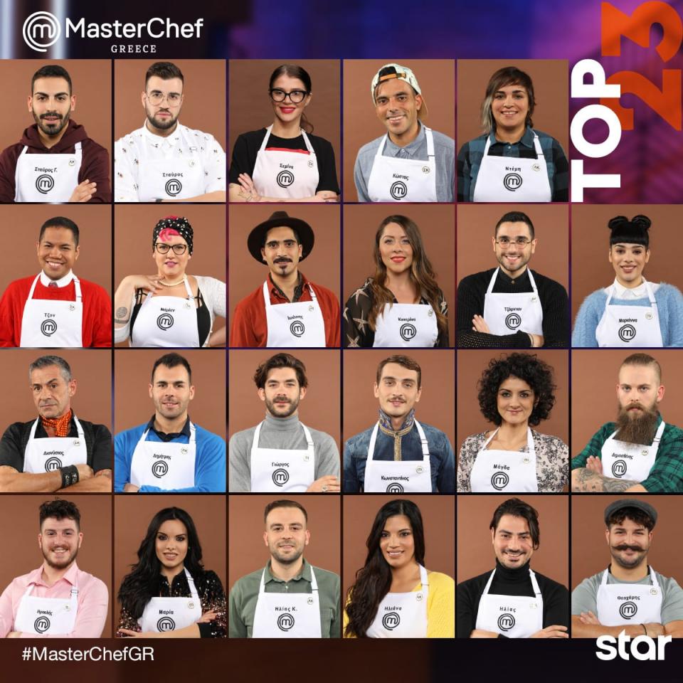 MasterChef: Οι 23 διαγωνιζόμενοι που κέρδισαν μια θέση στο σπίτι