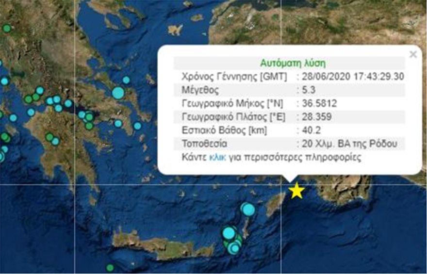 ΣΕΙΣΜΟΣ ΣΤΗ ΡΟΔΟ